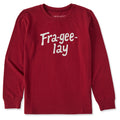 Kids Fra-gee-lay Script Long Sleeve Crusher Tee product image 1