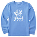 Kids All the Food Script Long Sleeve Crusher Tee product image 1