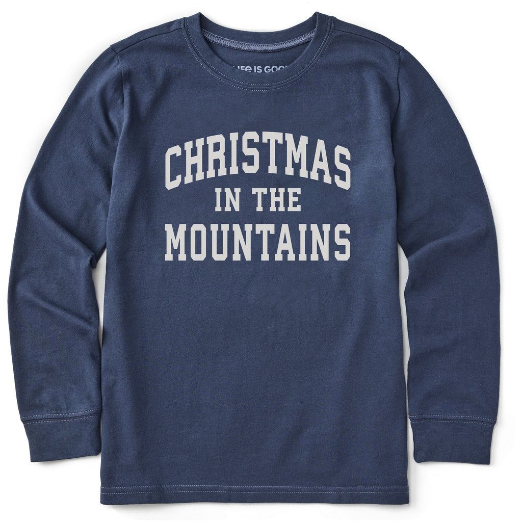 Kids Christmas in the Mountains Arch Long Sleeve Crusher Tee product image 1