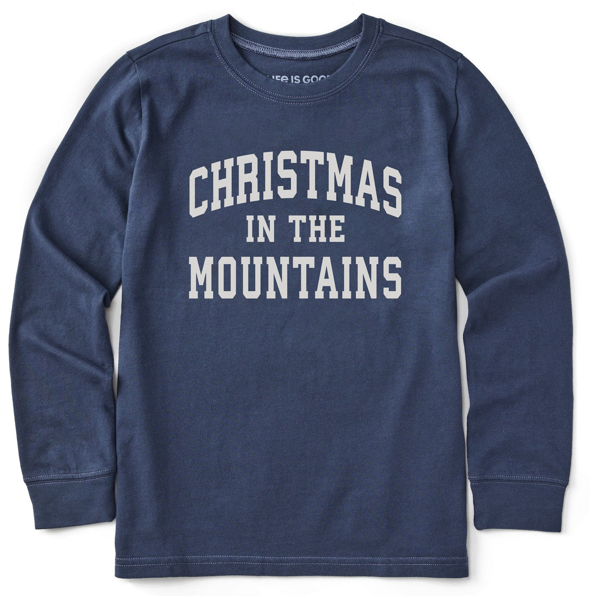 Kids Christmas in the Mountains Arch Long Sleeve Crusher Tee product image 1