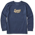 Kids Eggnog Script Long Sleeve Crusher Tee product image 1