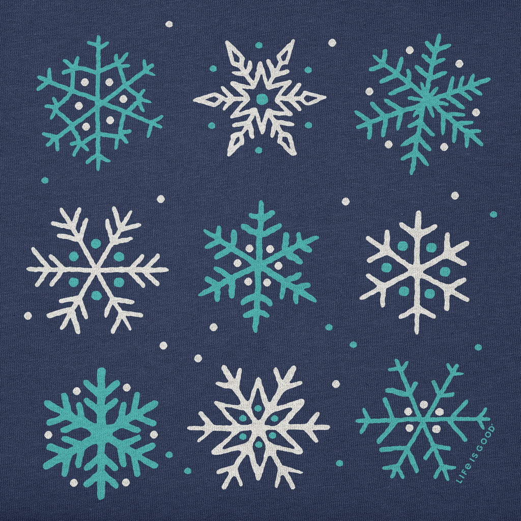 Kids Nine Snowflakes Long Sleeve Crusher Tee product image 2
