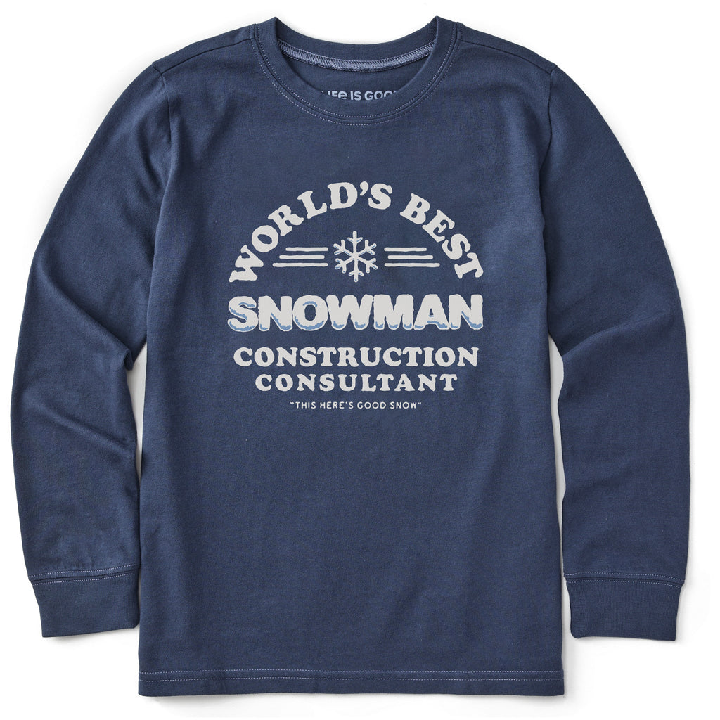 Kids Snowman Consultant Long Sleeve Crusher Tee product image 1