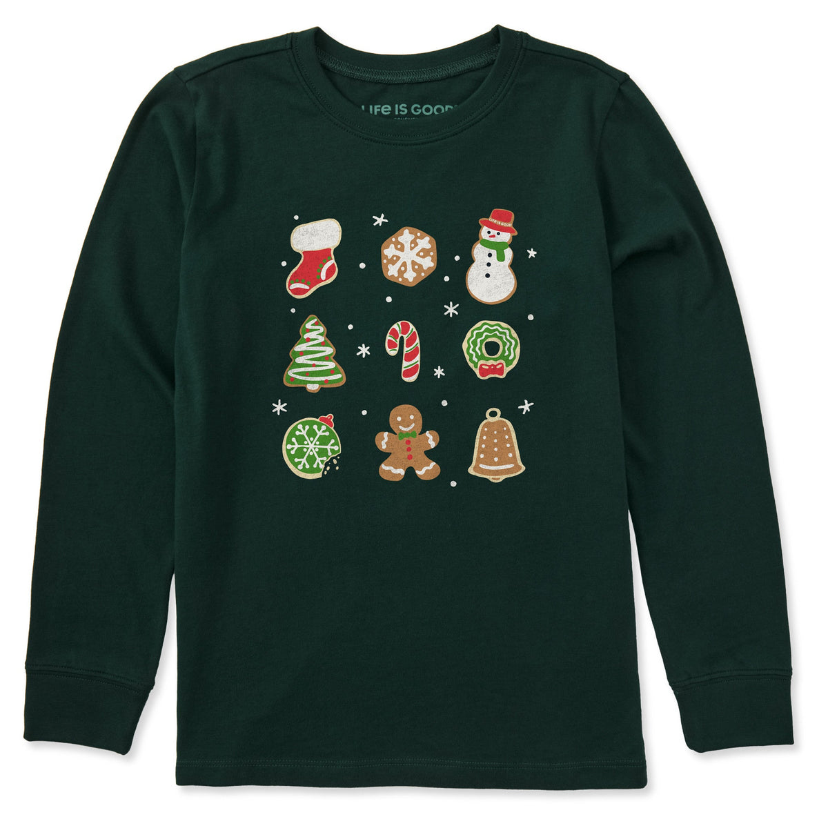 Kids Nine Christmas Cookies Long Sleeve Crusher Tee product image 1
