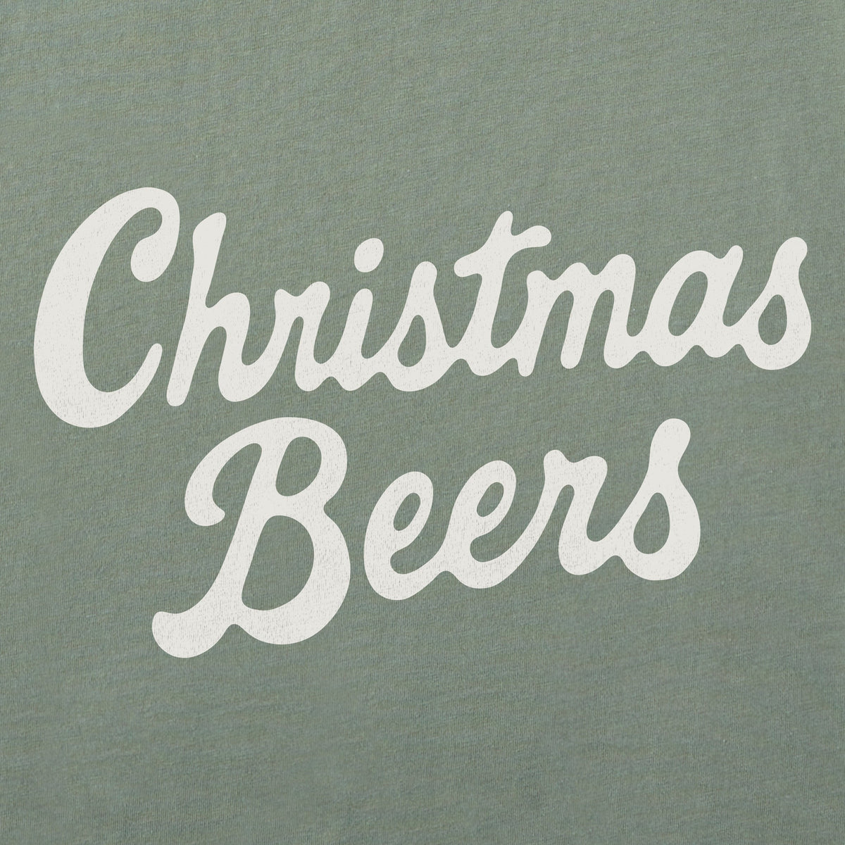 Men's Christmas Beers Script Simply True Fleece Crew
