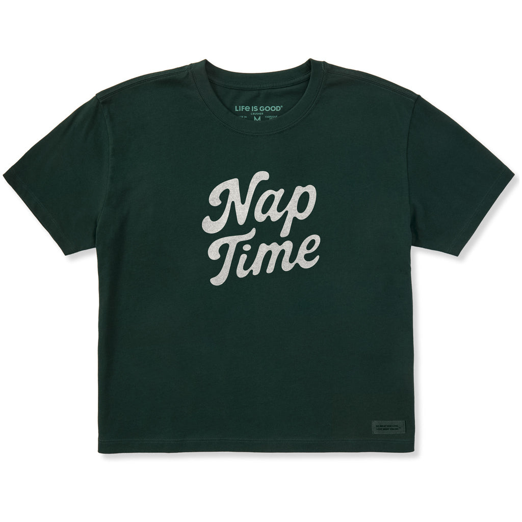 Women's Nap Time Script Short Sleeve Crusher Boxy Tee product image 1