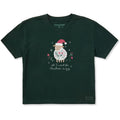 Women's All I Want for Christmas is Ewe Short Sleeve Crusher Boxy Tee