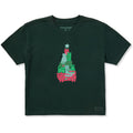 Women's Cat Pile Christmas Tree Short Sleeve Crusher Boxy product image 1