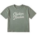 Women's Chicken Tendies Script Short Sleeve Crusher Boxy Tee product image 1