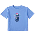 Women's Lil Winter Cat Short Sleeve Crusher Boxy Tee