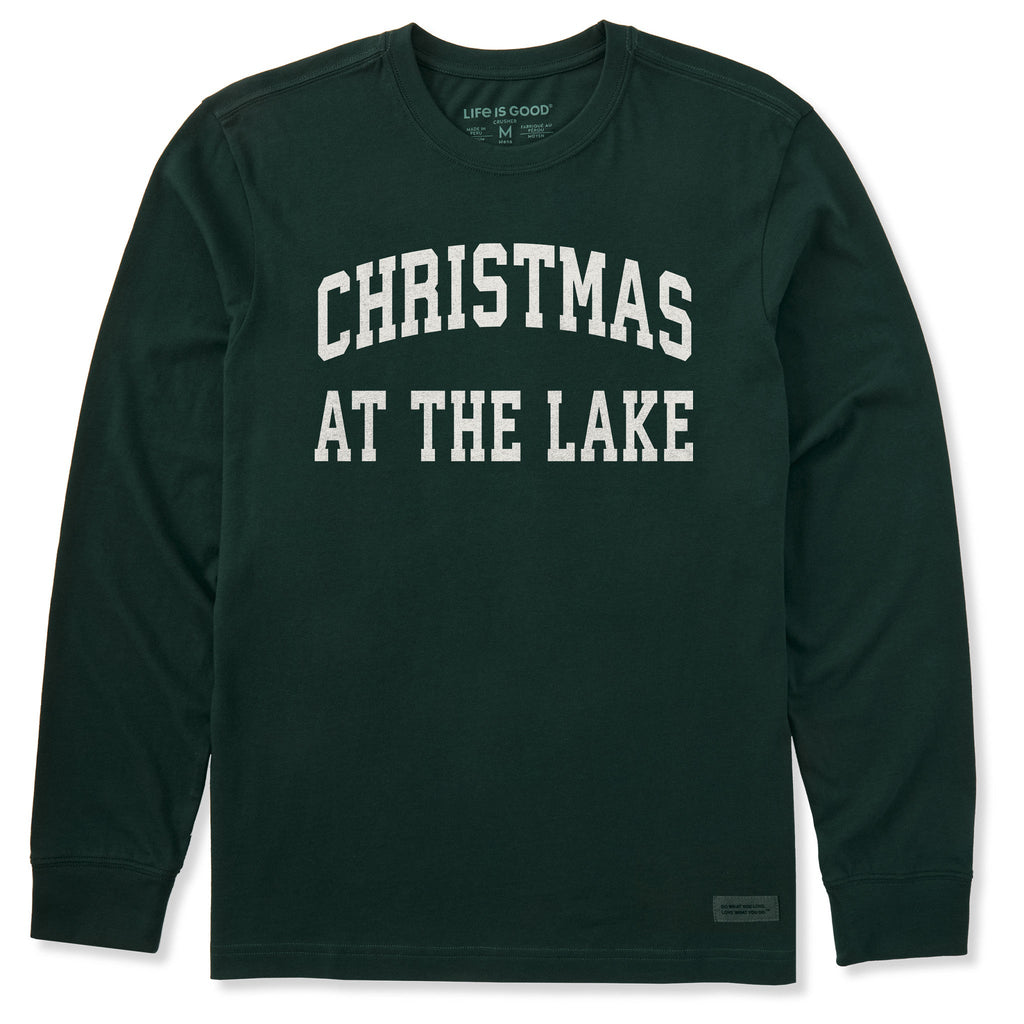 Men's Christmas at the Lake Arch Long Sleeve Crusher Tee product image 1
