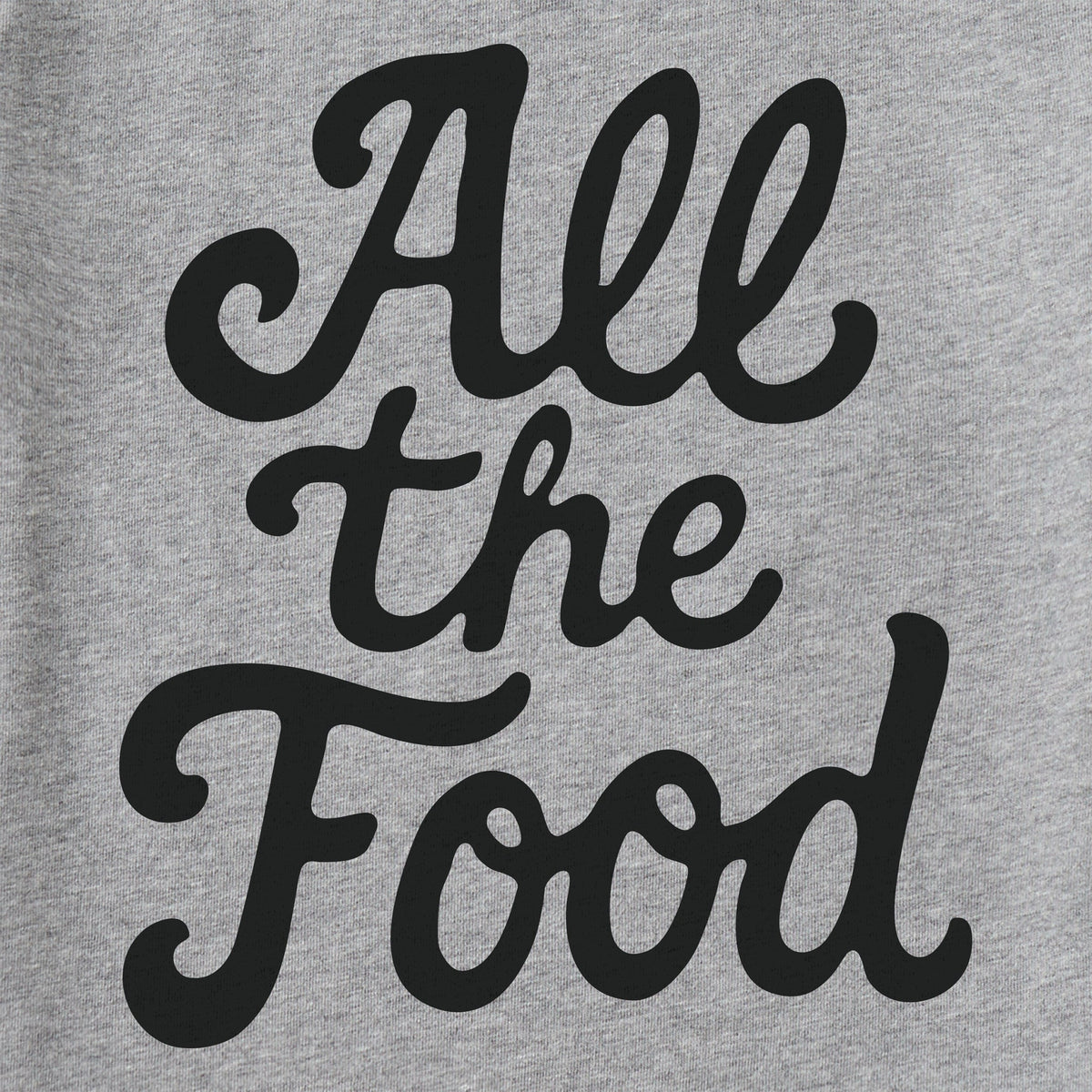 Men's All the Food Script Long Sleeve Crusher Tee product image 2