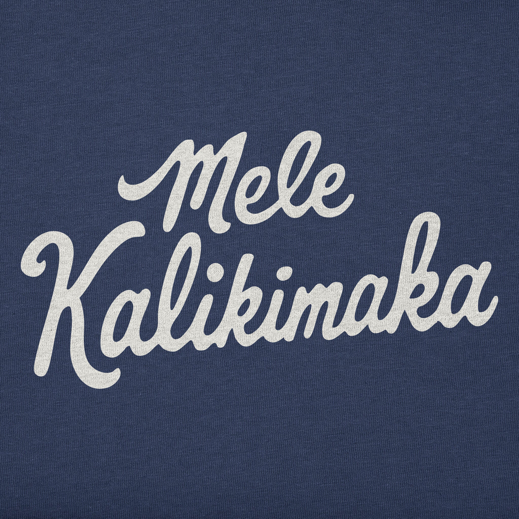 Men's Mele Kalikimaka Script Long Sleeve Crusher Tee product image 2