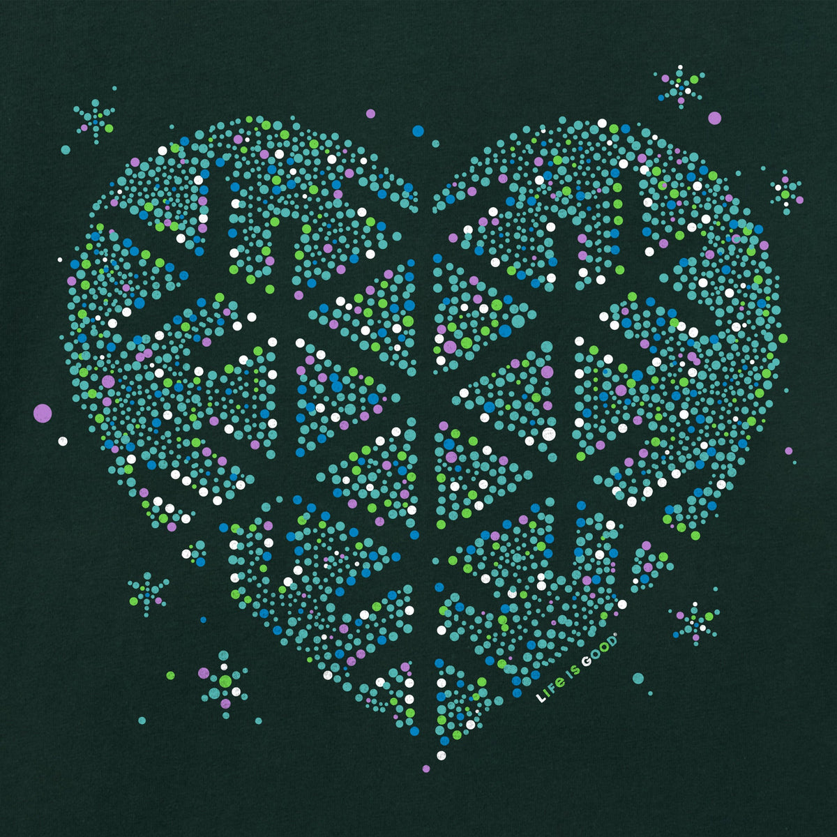 Women's Heart Snowflake Long Sleeve Crusher Vee product image 2