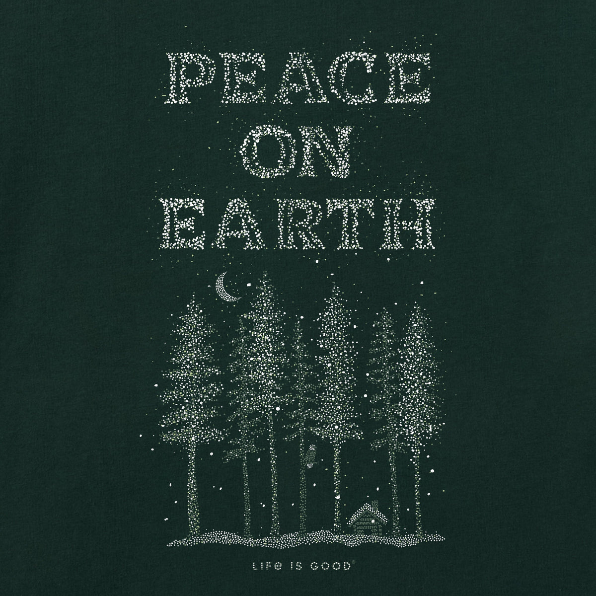 Men's Peace on Earth Tall Sparkle Long Sleeve Crusher Tee product image 2