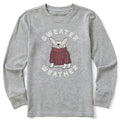 Kids Sweater Weather Frenchie Long Sleeve Crusher Tee product image 1