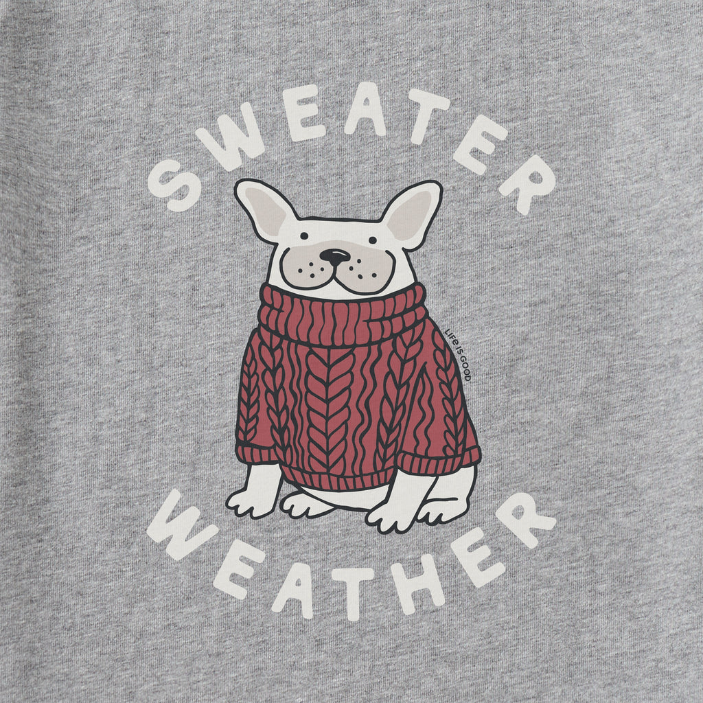 Kids Sweater Weather Frenchie Long Sleeve Crusher Tee product image 2