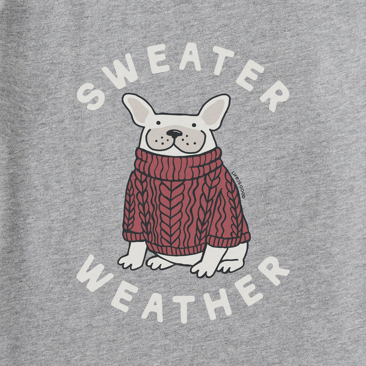 Kids Sweater Weather Frenchie Long Sleeve Crusher Tee product image 2
