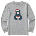 Kids Bear with Box Long Sleeve Crusher Tee