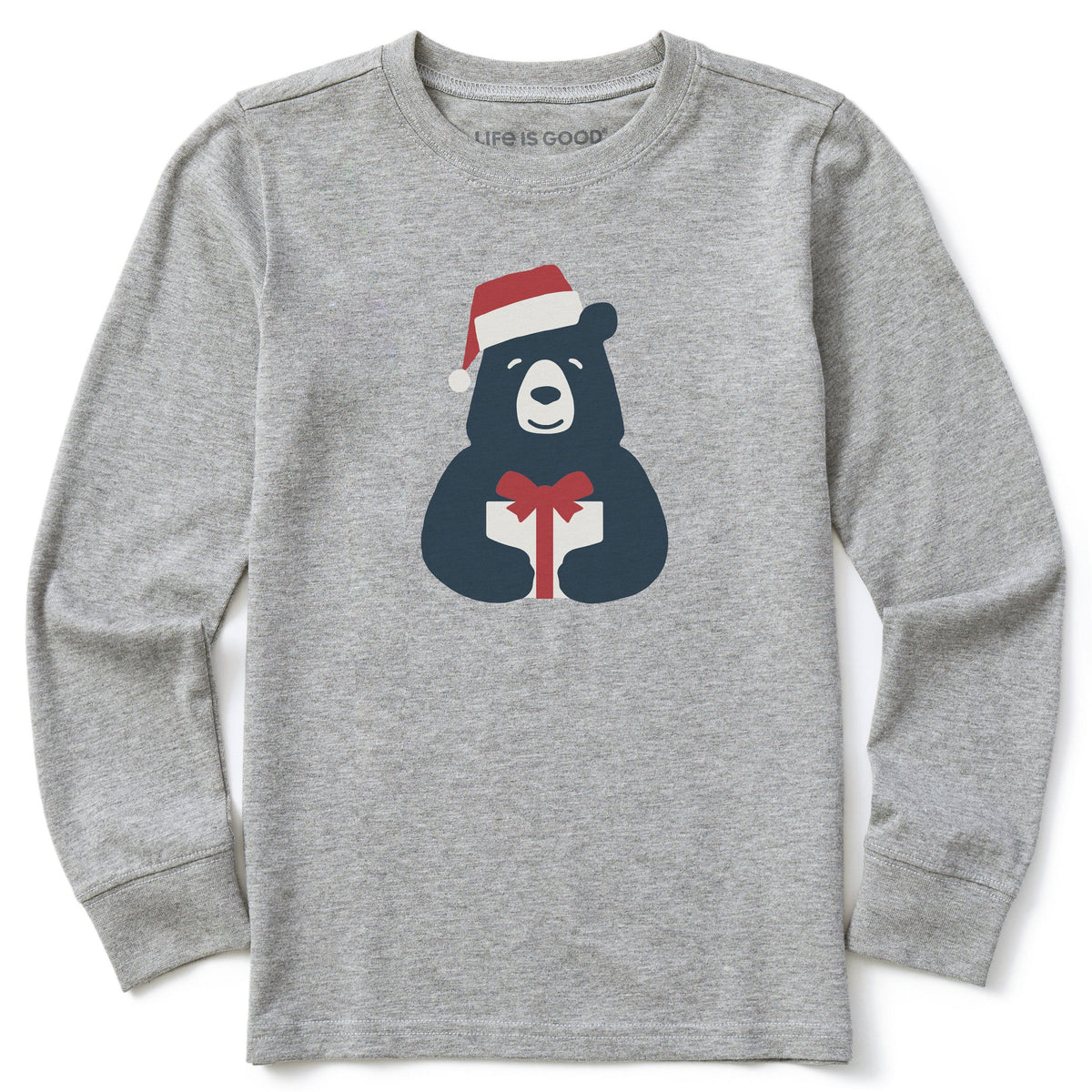 Kids Bear with Box Long Sleeve Crusher Tee
