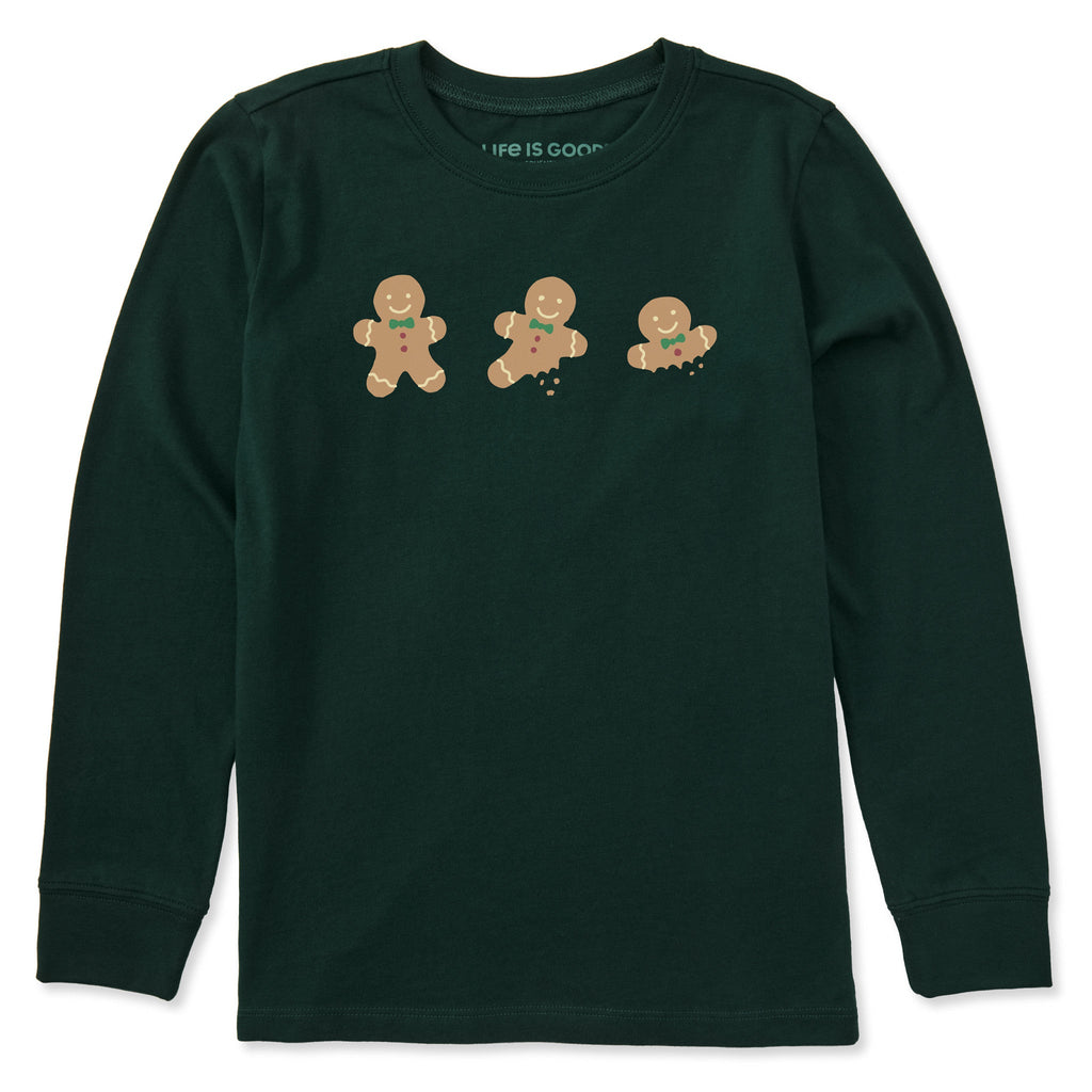Kids Gingerbread Trio Long Sleeve Crusher Tee product image 1