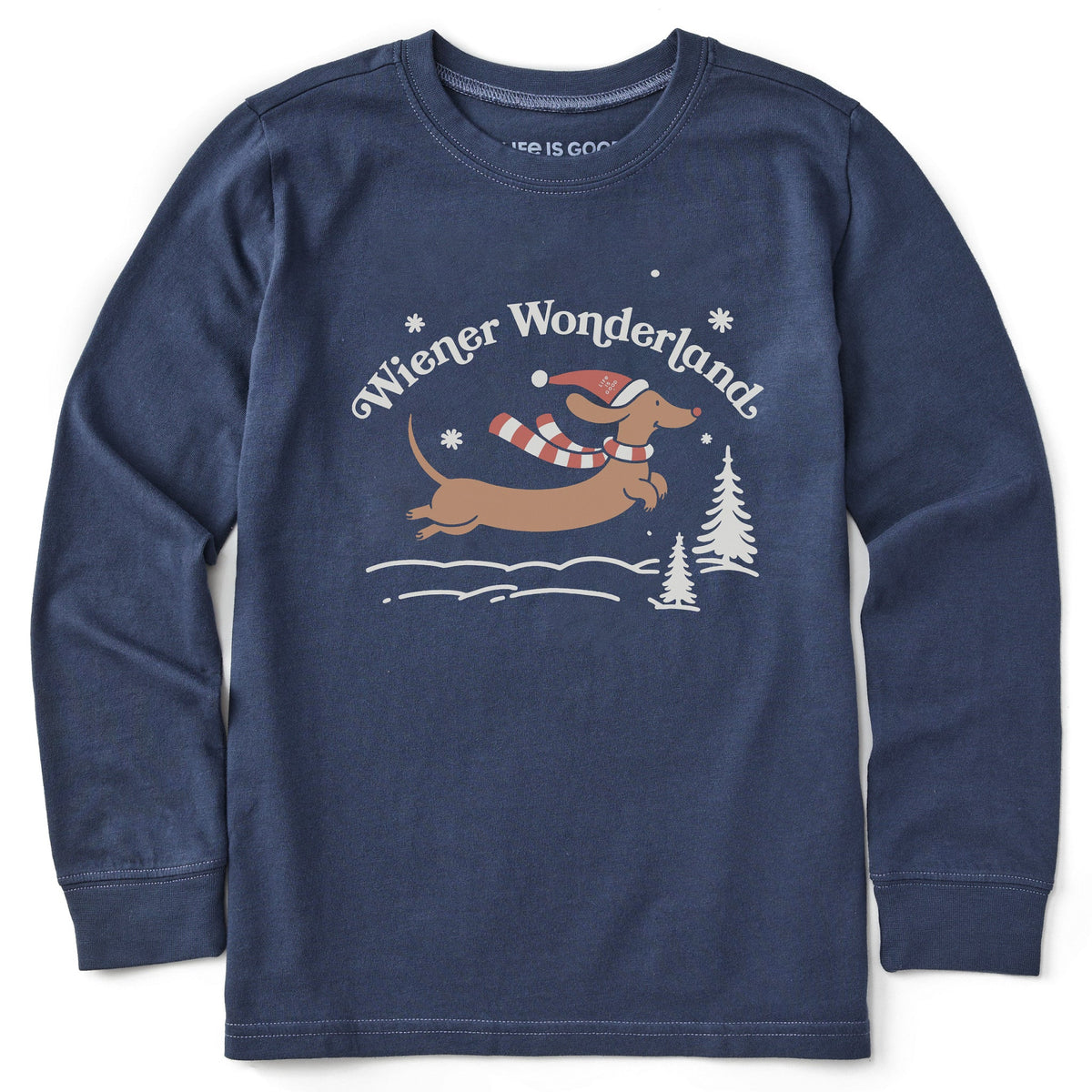 Kids Wiener Wonderland Leap Long Sleeve Crusher Tee
