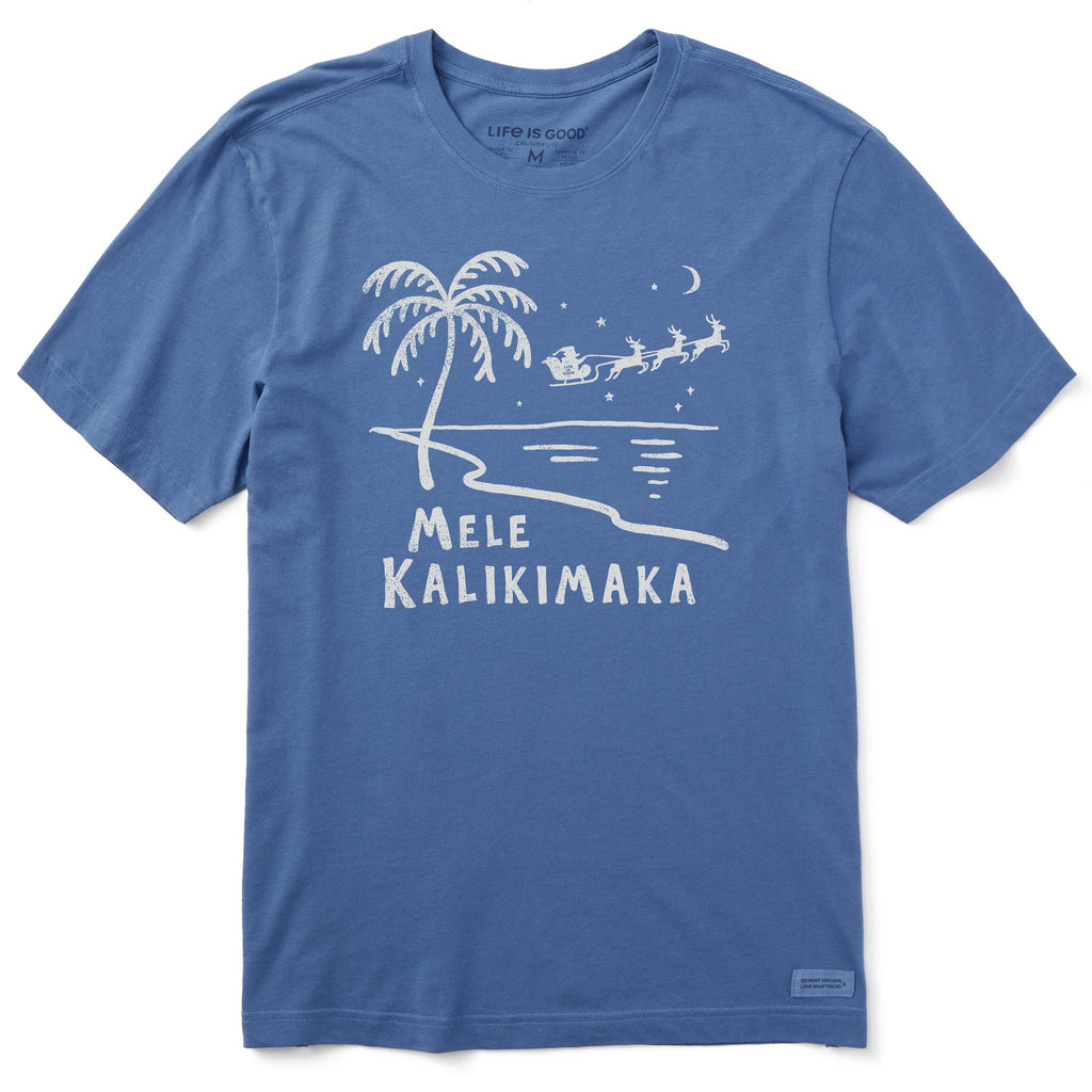 Men's Mele Kalikimaka Palm Beach Short Sleeve Crusher Tee product image 1
