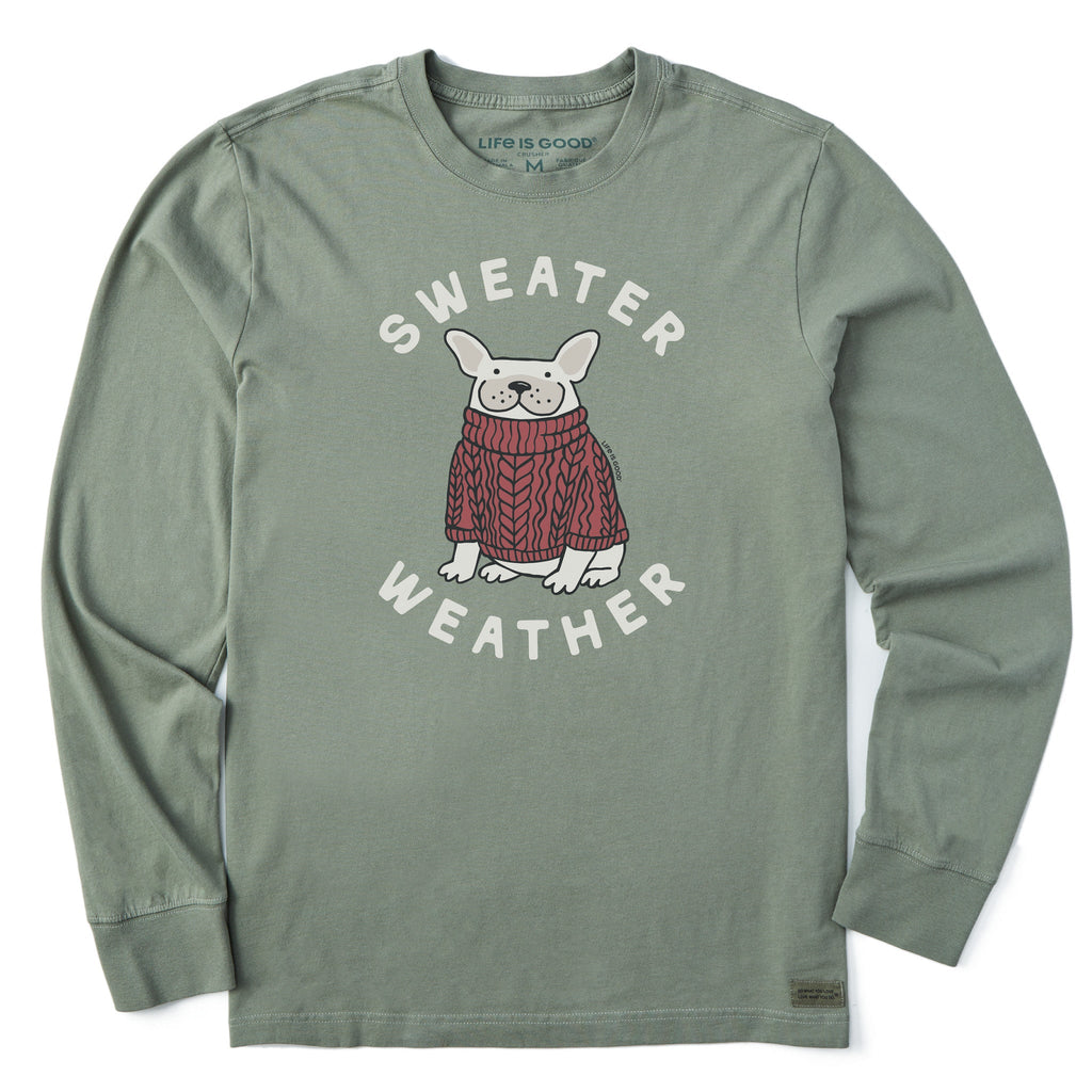 Men's Sweater Weather Frenchie Long Sleeve Crusher Tee product image 1