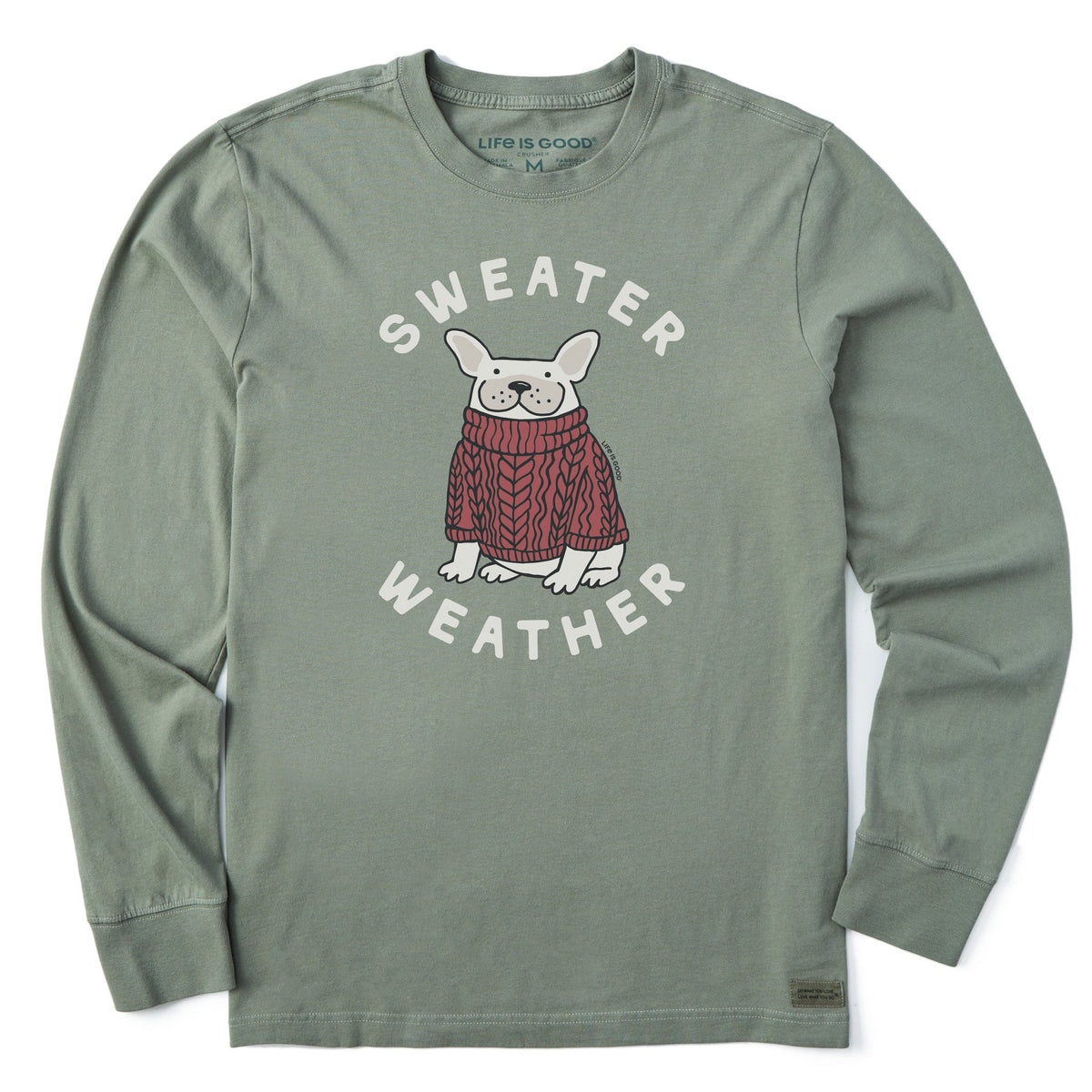 Men's Sweater Weather Frenchie Long Sleeve Crusher Tee product image 1