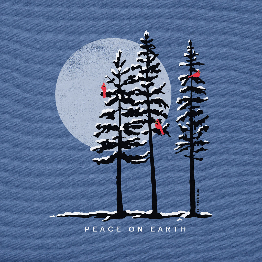 Men's Peace on Earth Cardinals Long Sleeve Crusher Tee product image 2