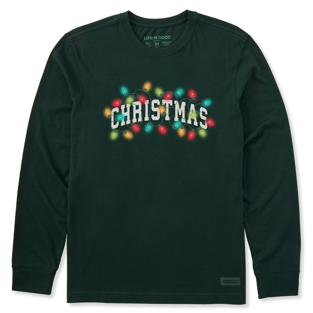 Men's Christmas Arch Lights Long Sleeve Crusher Tee product image 1