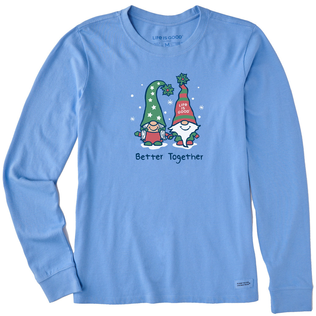 Women's Better Together Gnomes Long Sleeve Crusher Tee product image 1