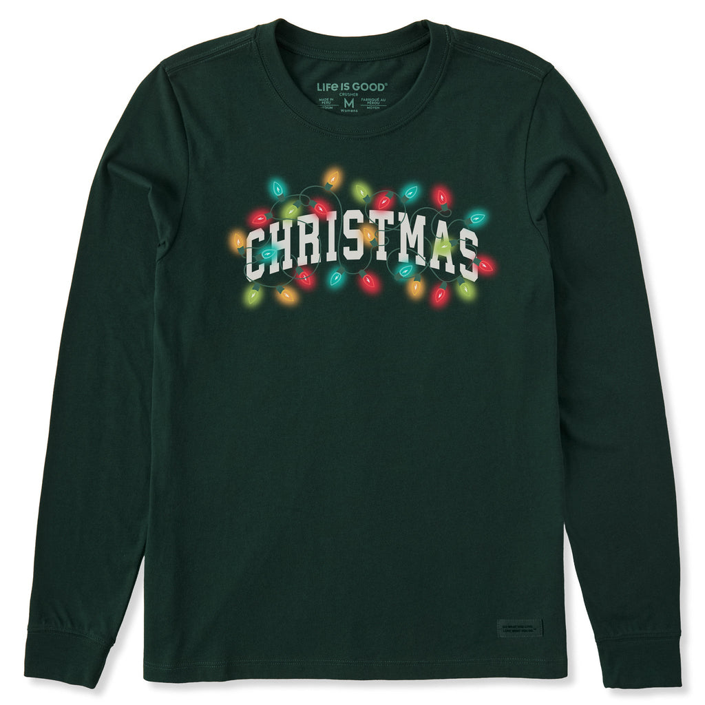 Women's Christmas Arch Lights Long Sleeve Crusher Tee product image 1