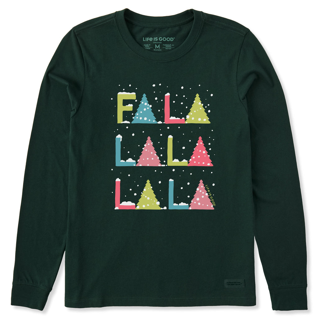 Women's Fa La La Stack Long Sleeve Crusher Tee product image 1