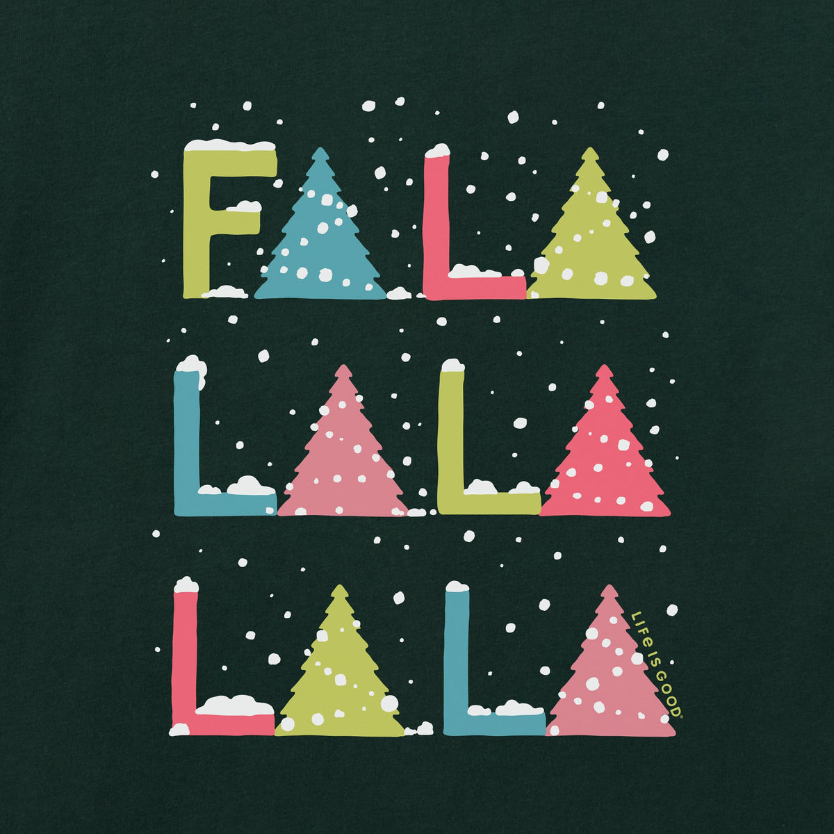 Women's Fa La La Stack Long Sleeve Crusher Tee product image 2