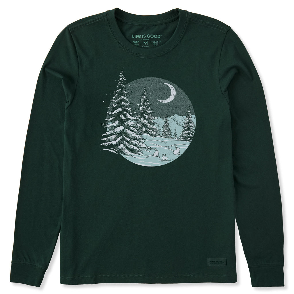 Women's Snowy Night Long Sleeve Crusher Tee product image 1