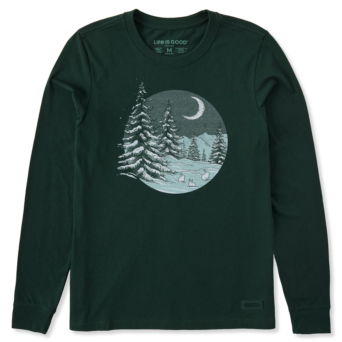 Women's Snowy Night Long Sleeve Crusher Tee product image 1