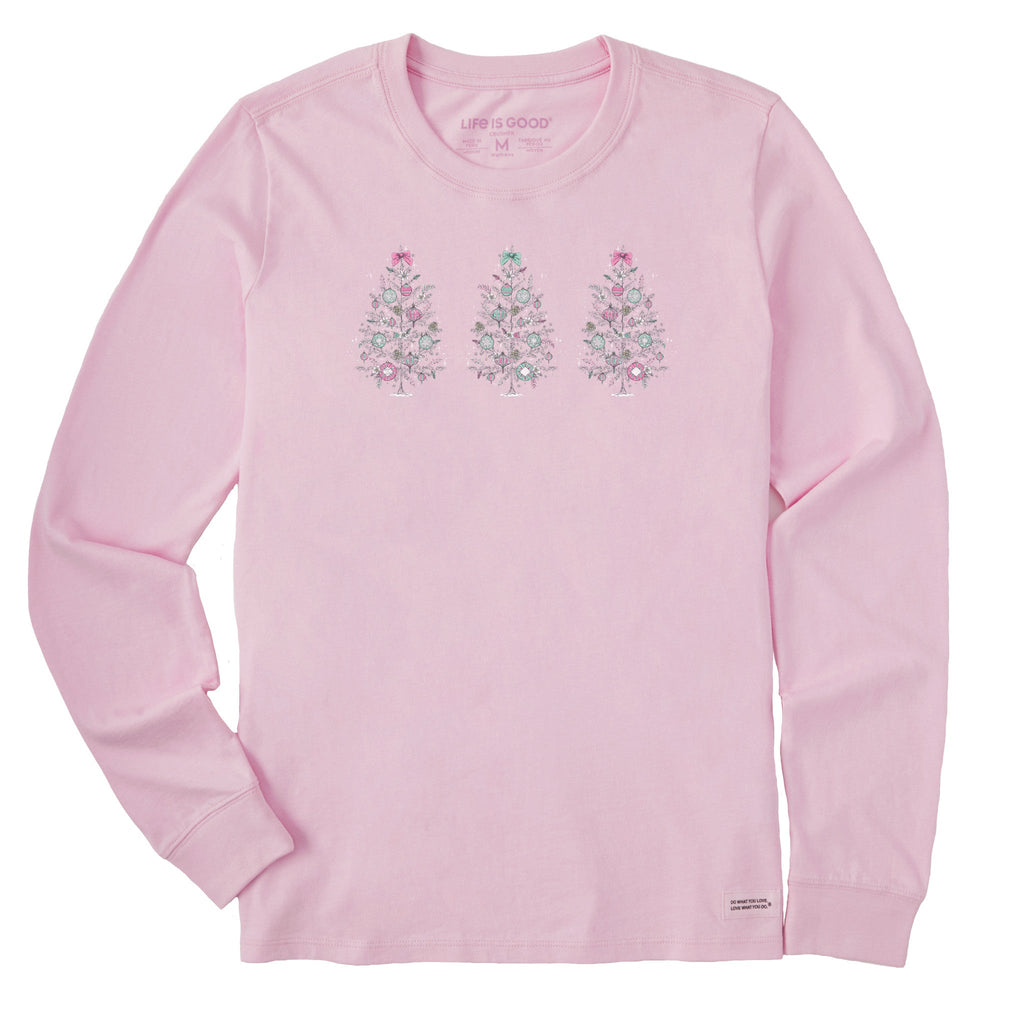 Women's Three Dreamy Trees Long Sleeve Crusher Tee product image 1