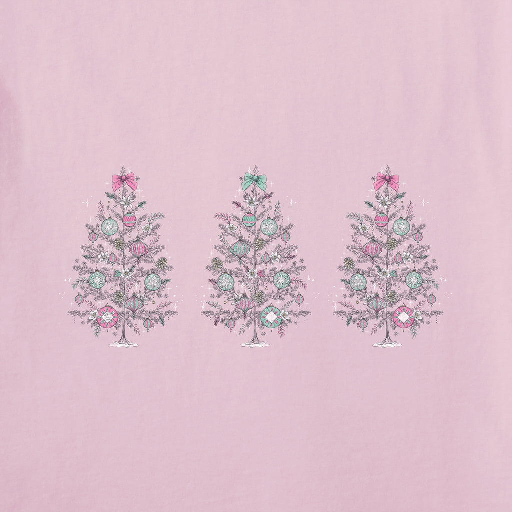 Women's Three Dreamy Trees Long Sleeve Crusher Tee product image 2