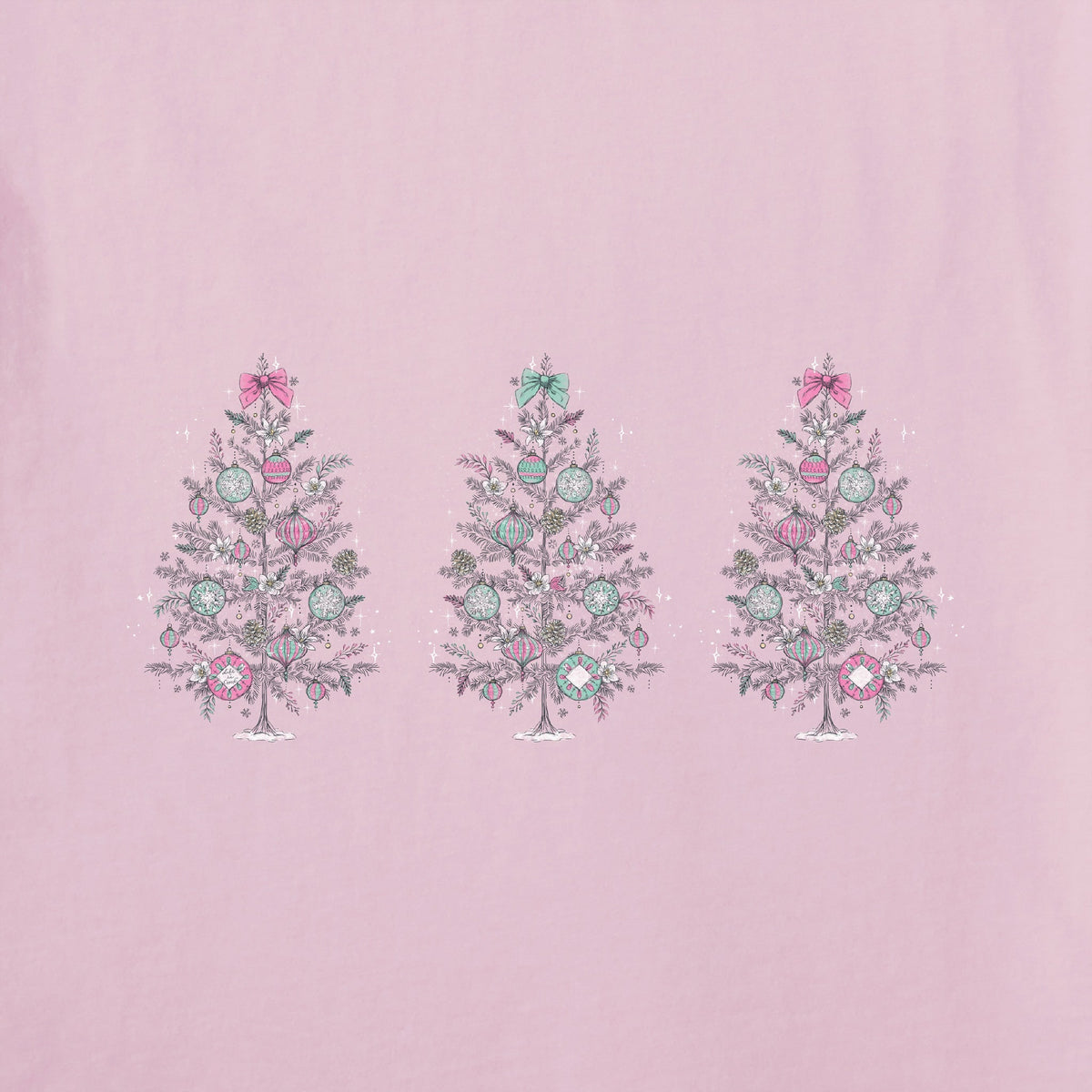 Women's Three Dreamy Trees Long Sleeve Crusher Tee product image 2