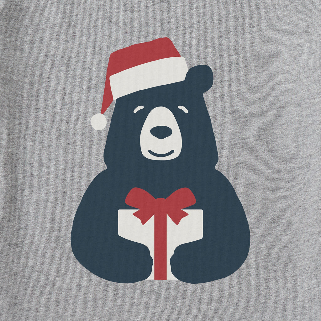 Women's Bear with Box Long Sleeve Crusher Tee