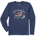 Women's Wiener Wonderland Leap Long Sleeve Crusher Tee