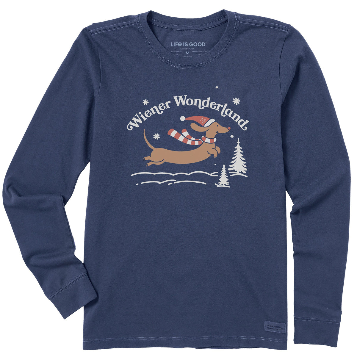 Women's Wiener Wonderland Leap Long Sleeve Crusher Tee