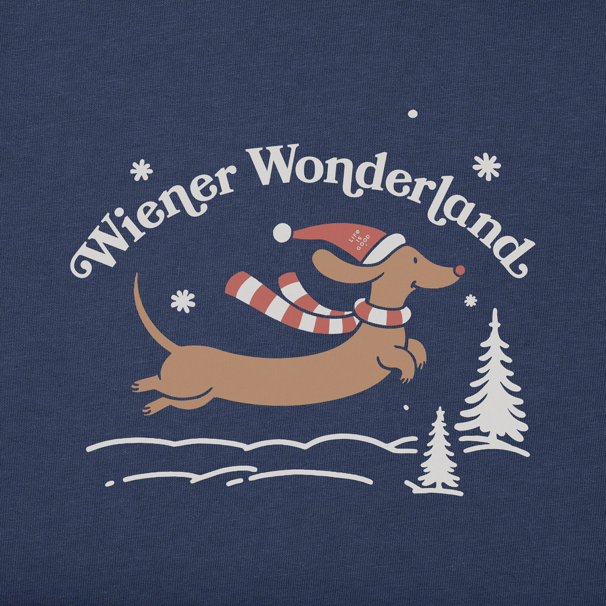 Women's Wiener Wonderland Leap Long Sleeve Crusher Tee