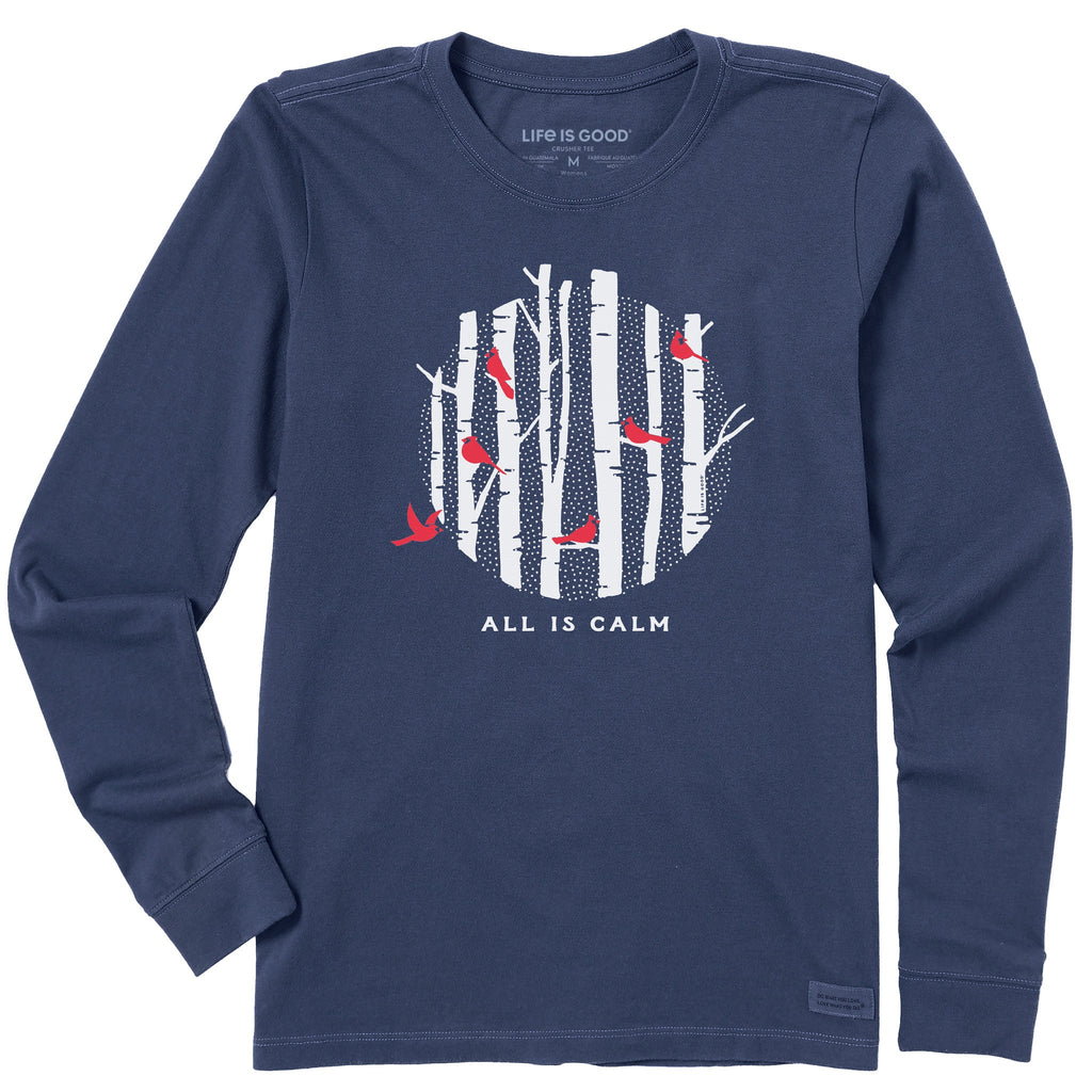Women's Birch Cardinals Long Sleeve Crusher Tee product image 1