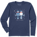 Women's Let it Snow Bluebirds Long Sleeve Crusher Tee product image 1