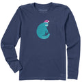 Women's Big Ol Santa Cat Long Sleeve Crusher Tee
