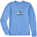 Women's Snowy Cabin Snow Globe Long Sleeve Crusher Tee product image 1