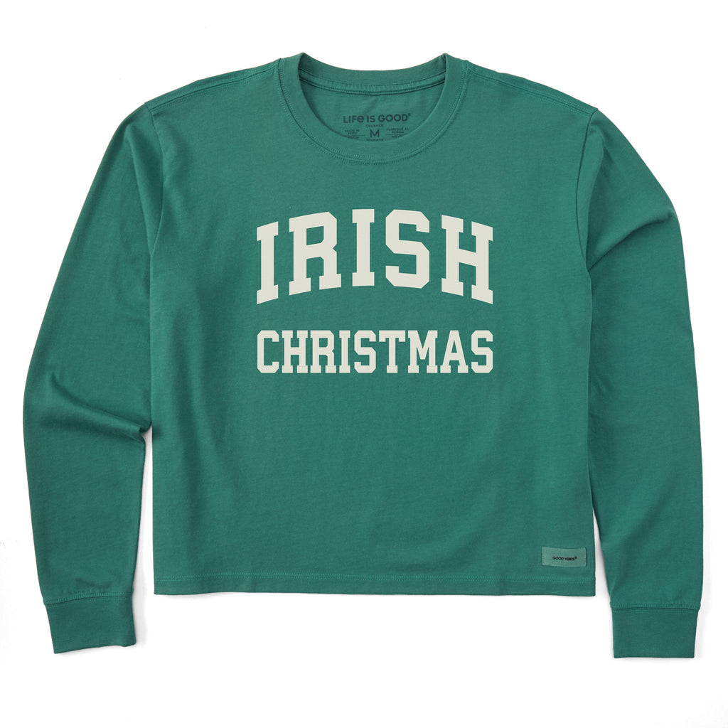 Women's Irish Christmas Arch Long Sleeve Crusher Boxy Tee product image 1