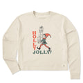 Women's Holly Jolly Elf Long Sleeve Crusher Boxy Tee product image 1